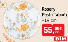PAŞABAHÇE ROSERY PASTA TABAĞI 19 CM PAŞABAHÇE ROSERY PASTA TABAĞI 19 CM